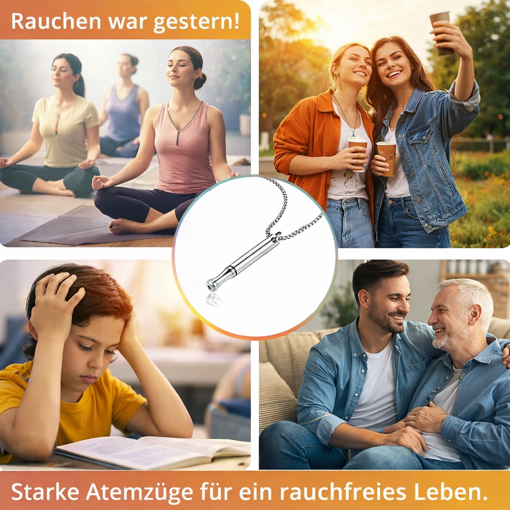 Ora™ Rauchfrei Atemkette Halskette Zuggerät Widerstand Entwöhnung Stressfrei