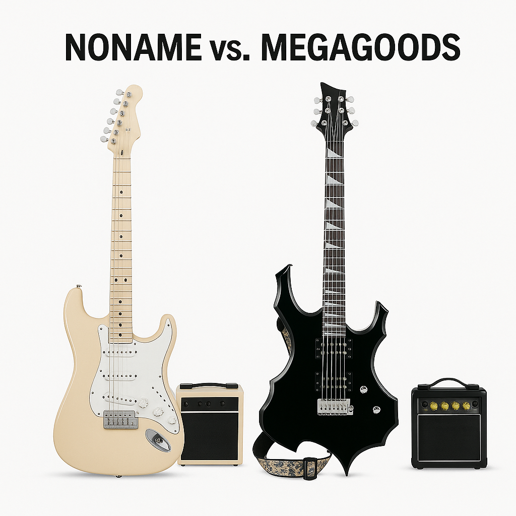 E-Gitarre 6 Saiten 24 Bünde Ahornkorpus mit Tasche & Verstärker DE.