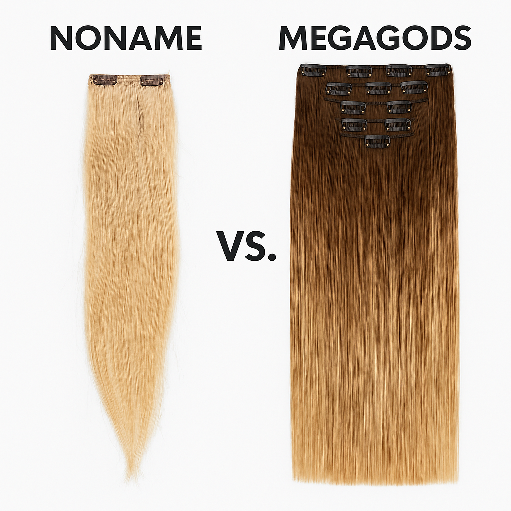 Clip-in Haarverlängerung lang dicht leicht Haare Synthetik DE.