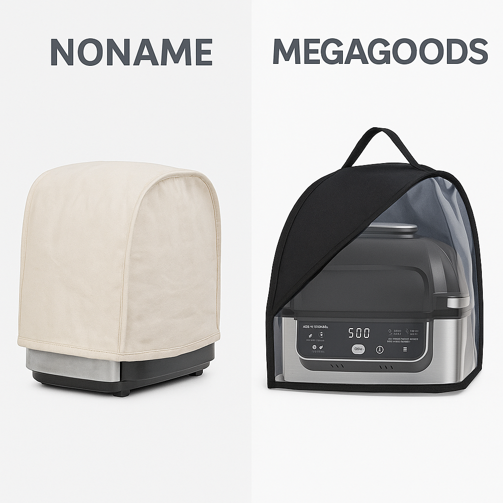 Staubschutzhaube mit Taschen für Ninja Foodi Grill Toaster DE.
