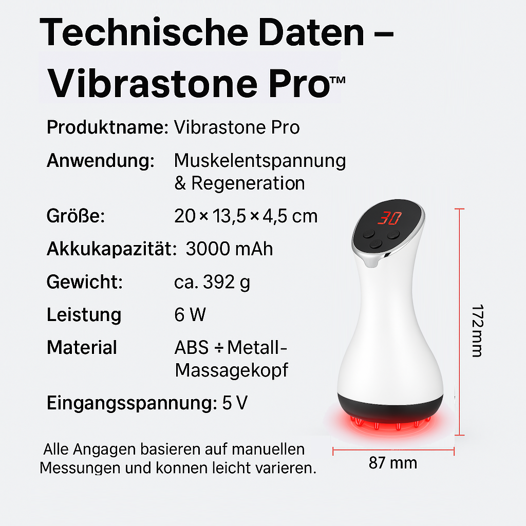 Vibrastone Pro™ Gua-Schockwellen-Massagegerät Stoßwellenmassage Neuropathie Gerät