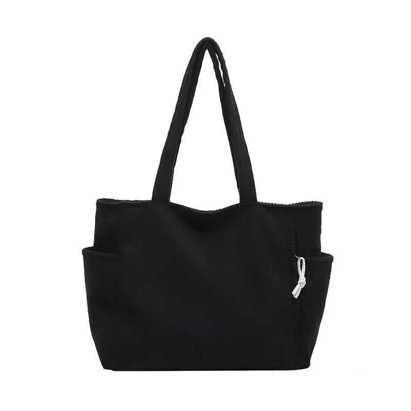 Mila™ Cord Tasche Damen Shopper groß weich Alltagstasche modern leicht