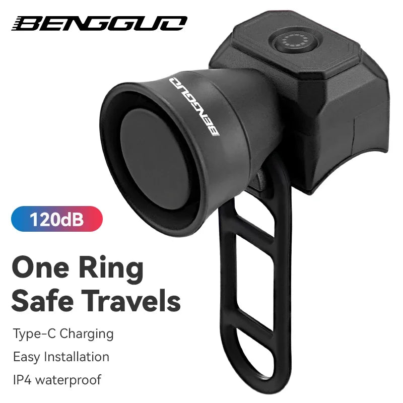 Elektronische Fahrradklingel USB Ladefunktion wasserdicht Mini Hupe MTB E-Bike