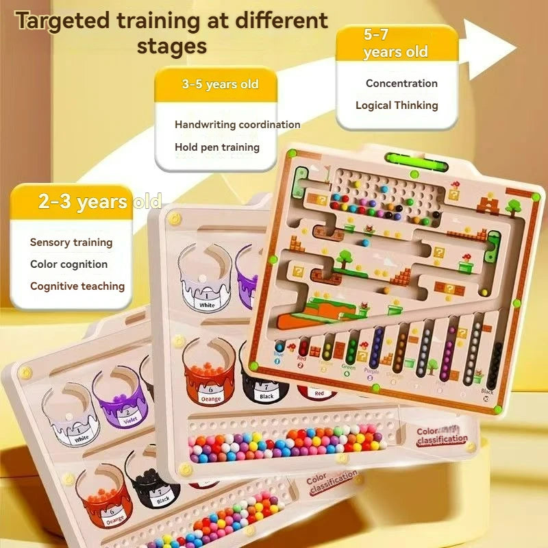 Magnetisches Labyrinth Spiel Kinder ab 3 Lernspiel Konzentration Logik Puzzle