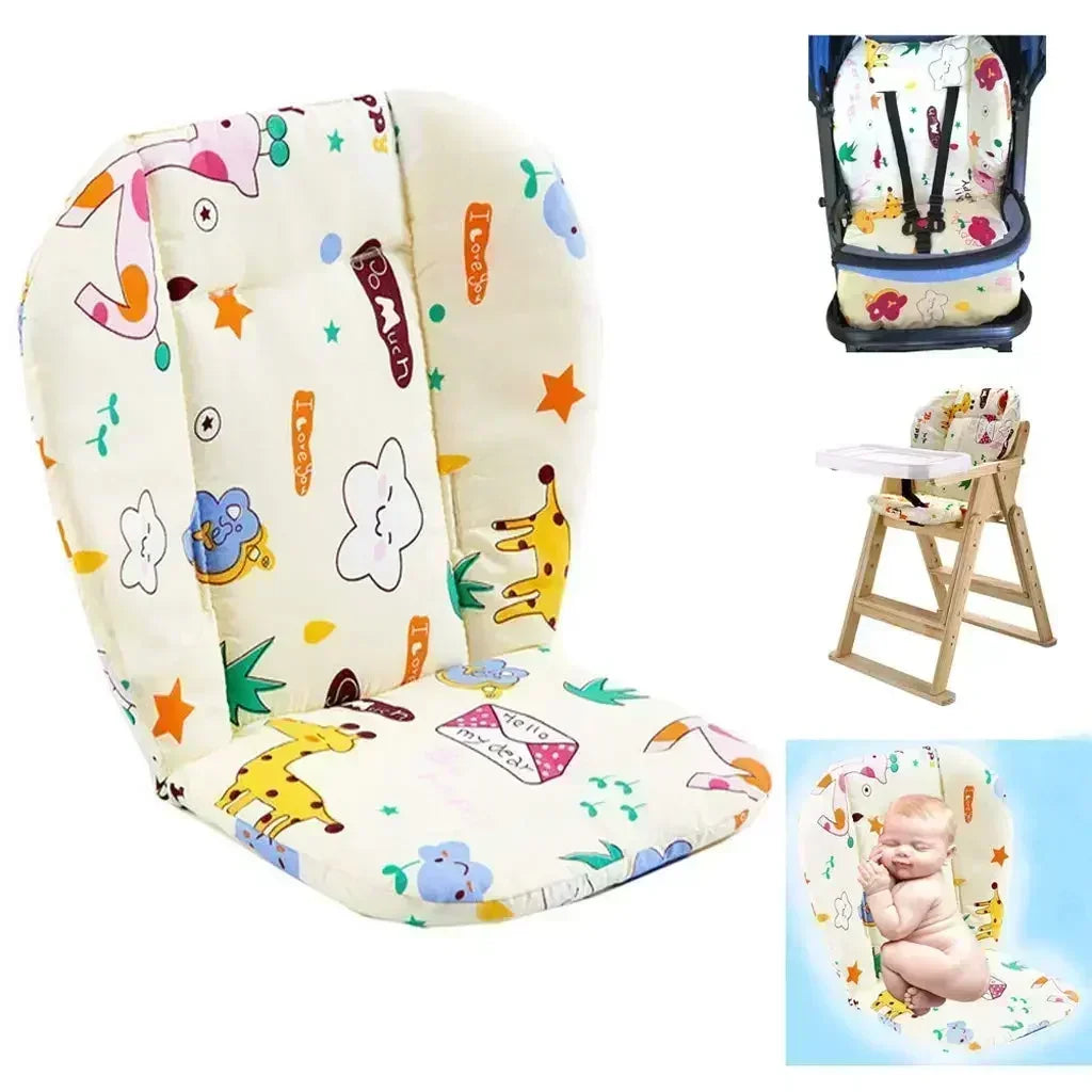 Hochstuhl Sitzkissen Baby weich atmungsaktiv Kinderwagen Einlage Tiermotiv