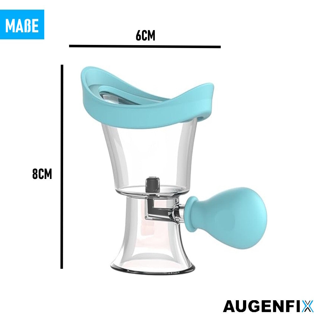 AUGENFIX Augenwaschbecher Augenreiniger Augenmuschel Silikon-Spülbecher Bad