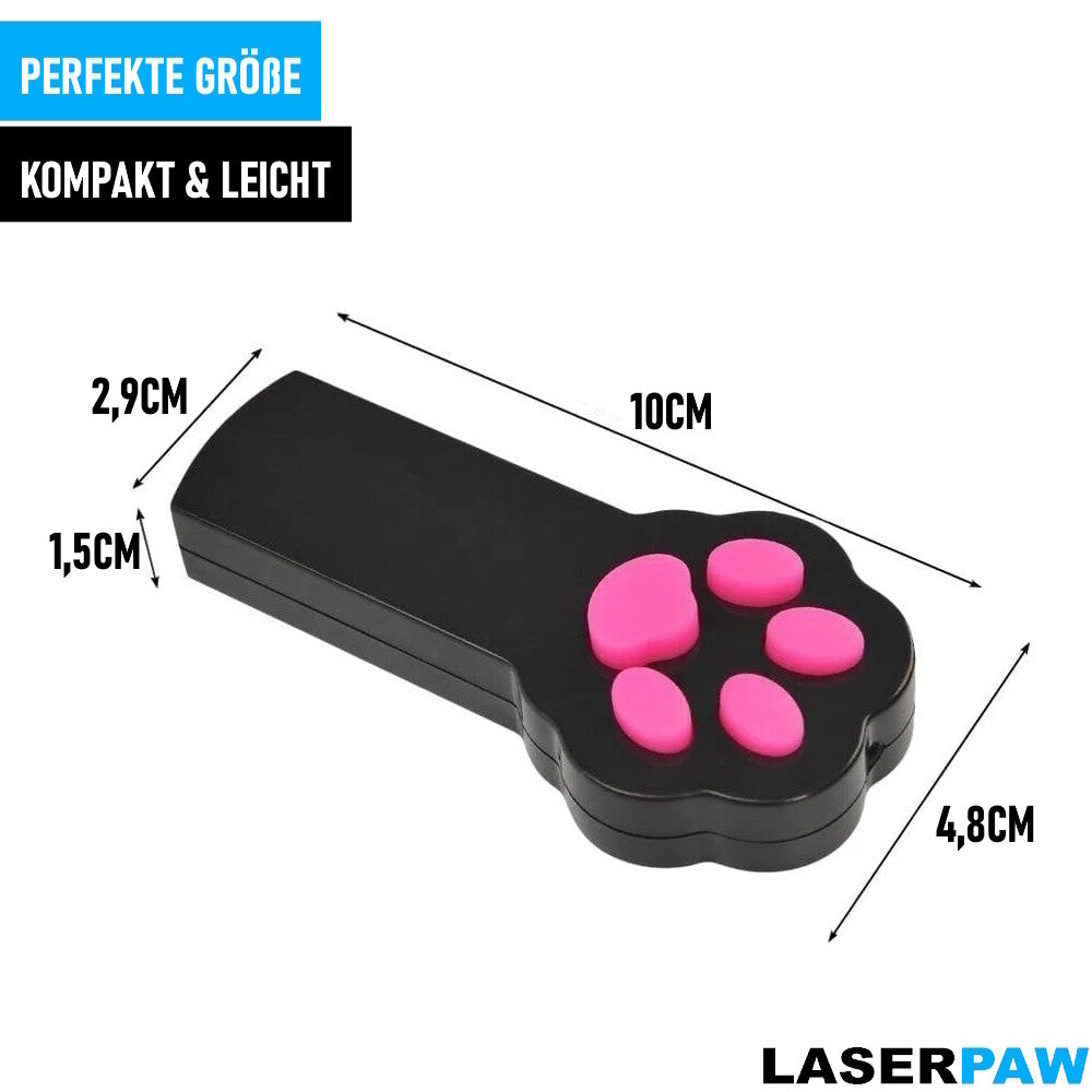 LASERPAW Laserpointer Rot Katzenspielzeug Pfoten Design Laser Spiel Haustier