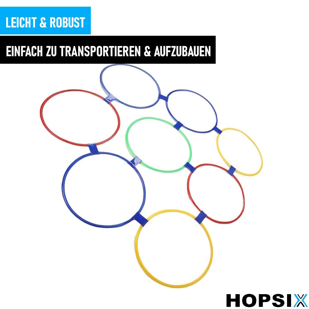 HOPSIX Springreifen Hüpfreifen Bewegungsspiel Koordinationstraining Spielzeug