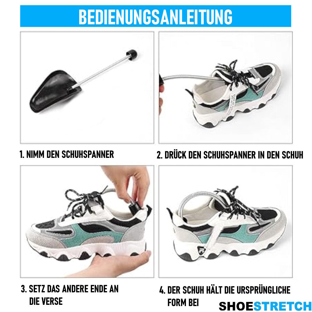 SHOESTRETCH Schuhspanner Schuhdehner Schuhstrecker Schuhweiter Spiralfeder 2er