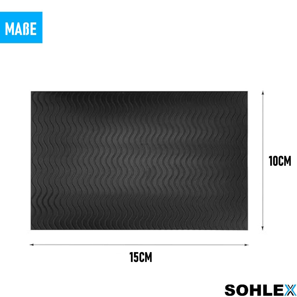 SOHLEX Schuhsohlen Reparatur Set selbstklebend rutschfest DIY Gummisohlen 2er