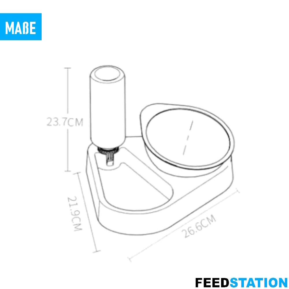 FEEDSTATION Futterstation Futternapf Futterautomat Futterspender Fressnapf