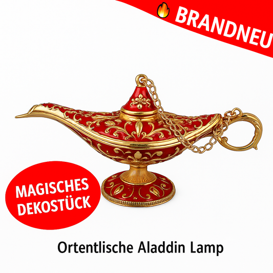 Orientalische Aladdin Lampe Figur Deko Geschenk Wohnaccessoire Tischdeko Neu