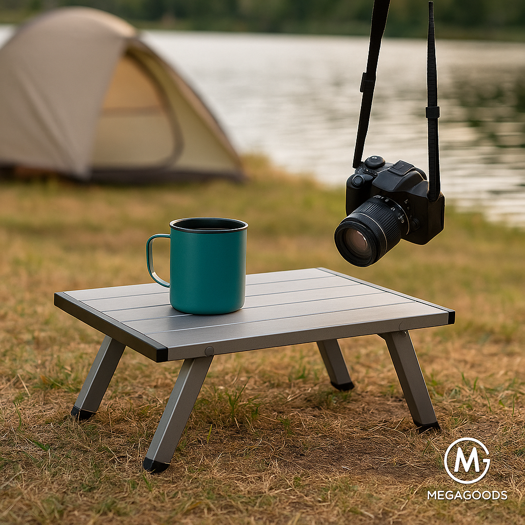 Klappbarer Mini Campingtisch ultraleicht Aluminium Outdoor Picknick DE.