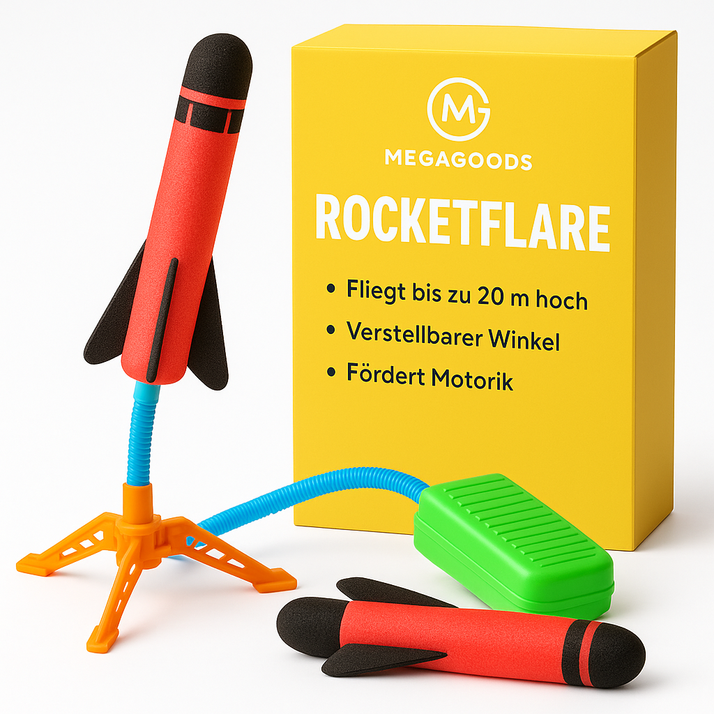 Raketenwerfer für Kinder mit Sprungpolster Outdoor Spielspaß DE.