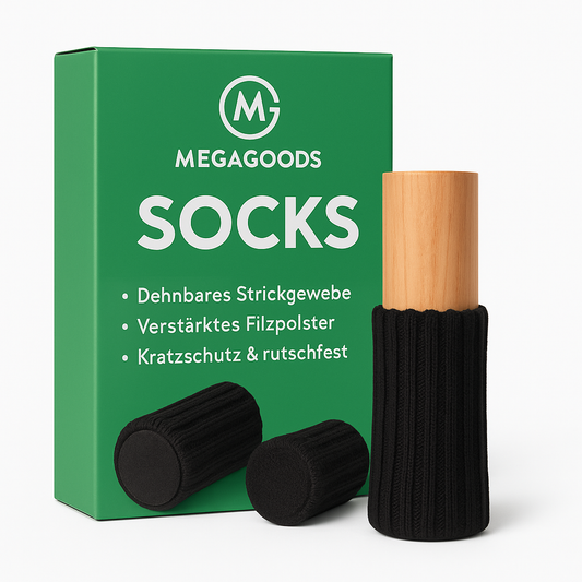 16er-Set Stuhlbeinsocken rutschfest Möbel Schutz Bodenschoner DE.