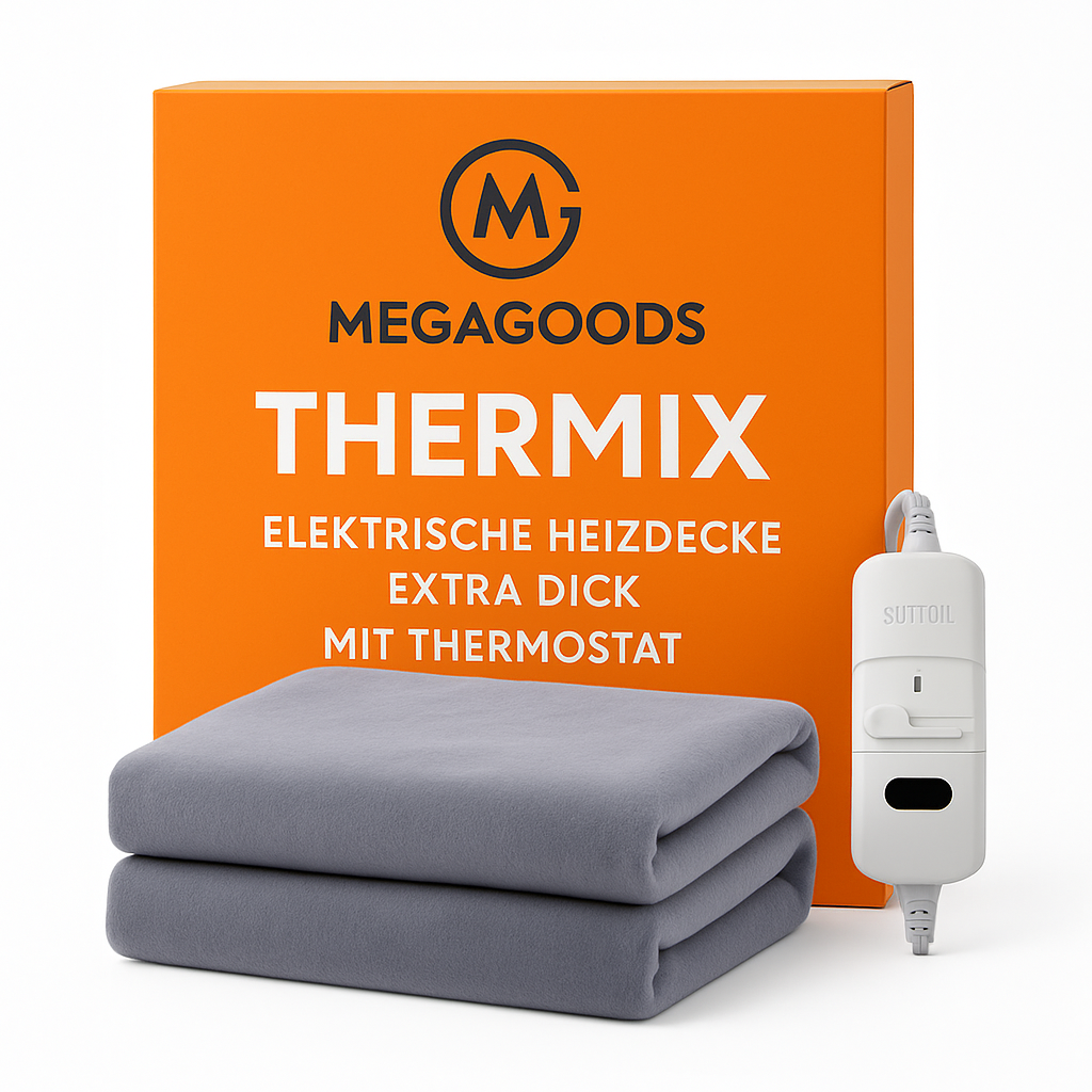 Elektrische Heizdecke extra dick mit Thermostat Wärmematte DE.