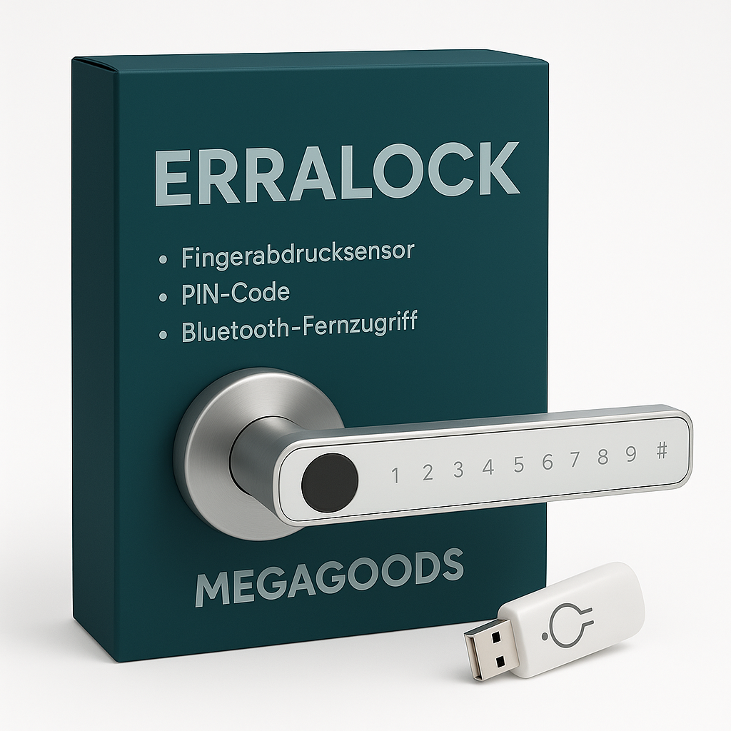 M5 Türschloss Fingerprint Bluetooth Code Keycard Smart DE.