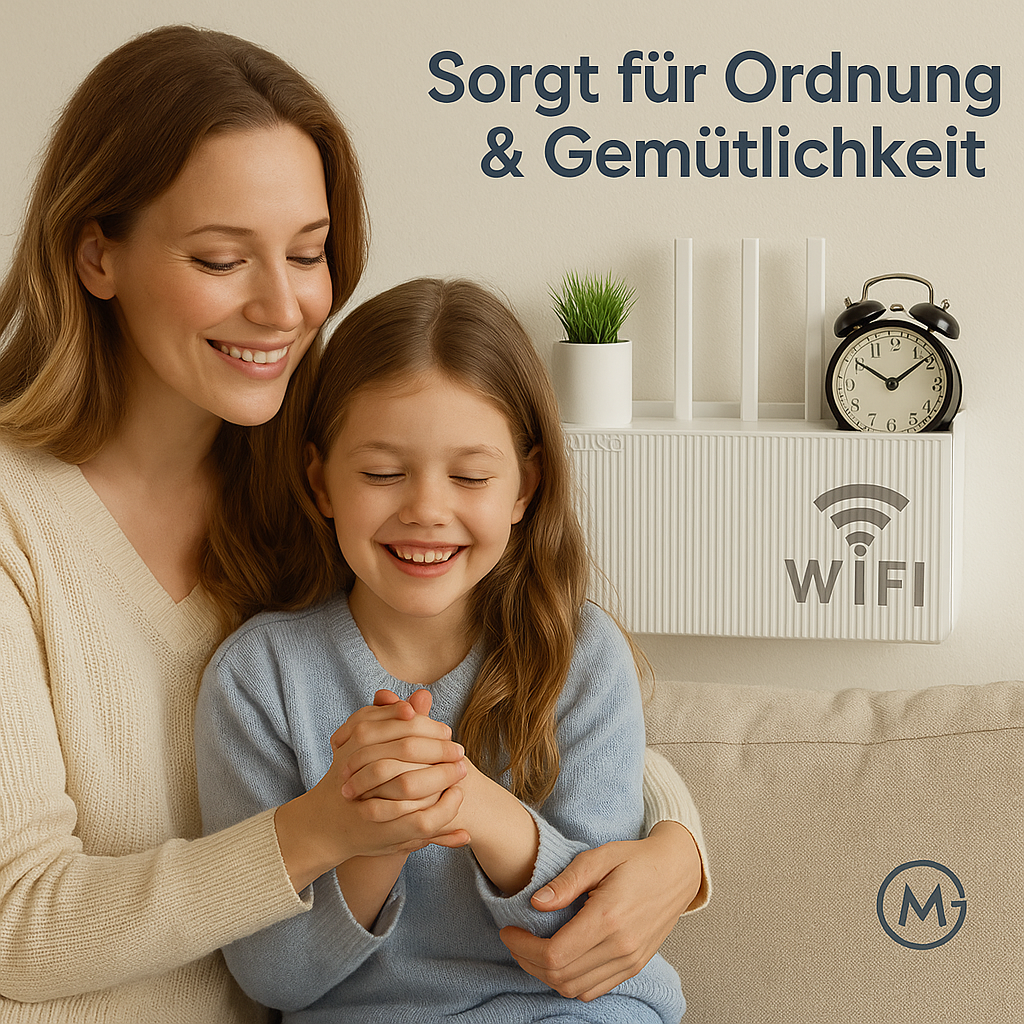 WLAN-Router Box Wandregal für TV Receiver Wohnzimmer Schlafzimmer DE.