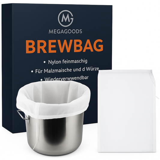 Bierbrauen Filterbeutel Nylon feinmaschig für Malz Maische und Würze DE.