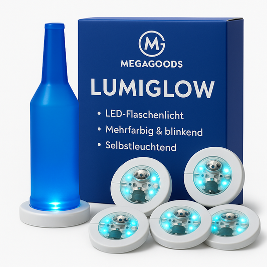 5x LED Glasuntersetzer leuchtend Party Bar Hochzeit Getränke Licht DE.