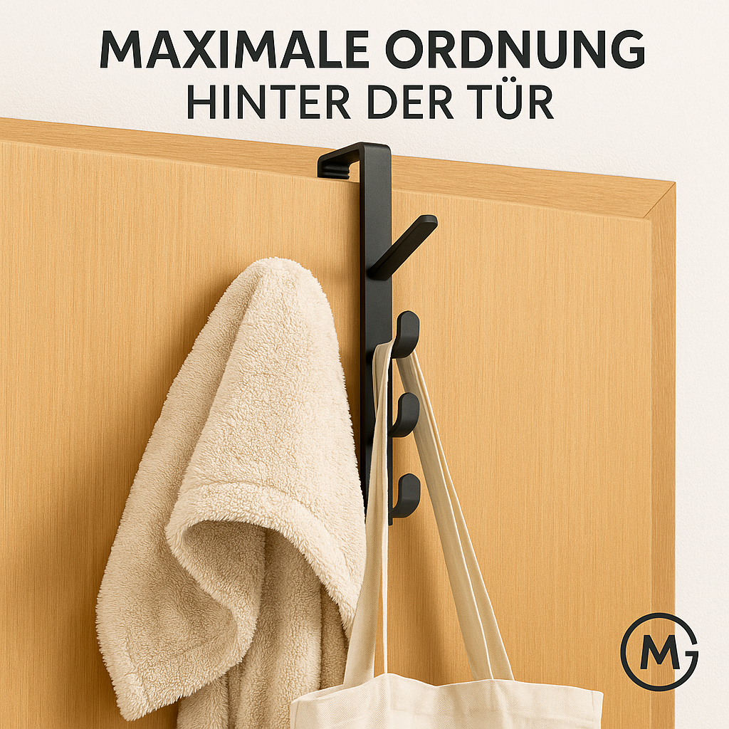 Türhakenleiste Kunststoff 1 Stück Kleiderhaken Tasche Halter DE.