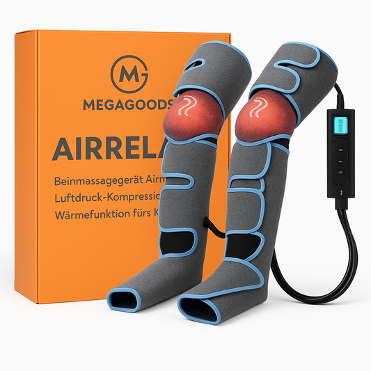 Beinmassagegerät Airmassage Luftdruck 360 Durchblutung Kompression DE.