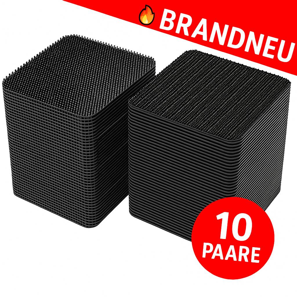 Teppich Klett Befestigung Pads 10 Paar Anti Rutsch Kleber Fixierer Teppichhalter