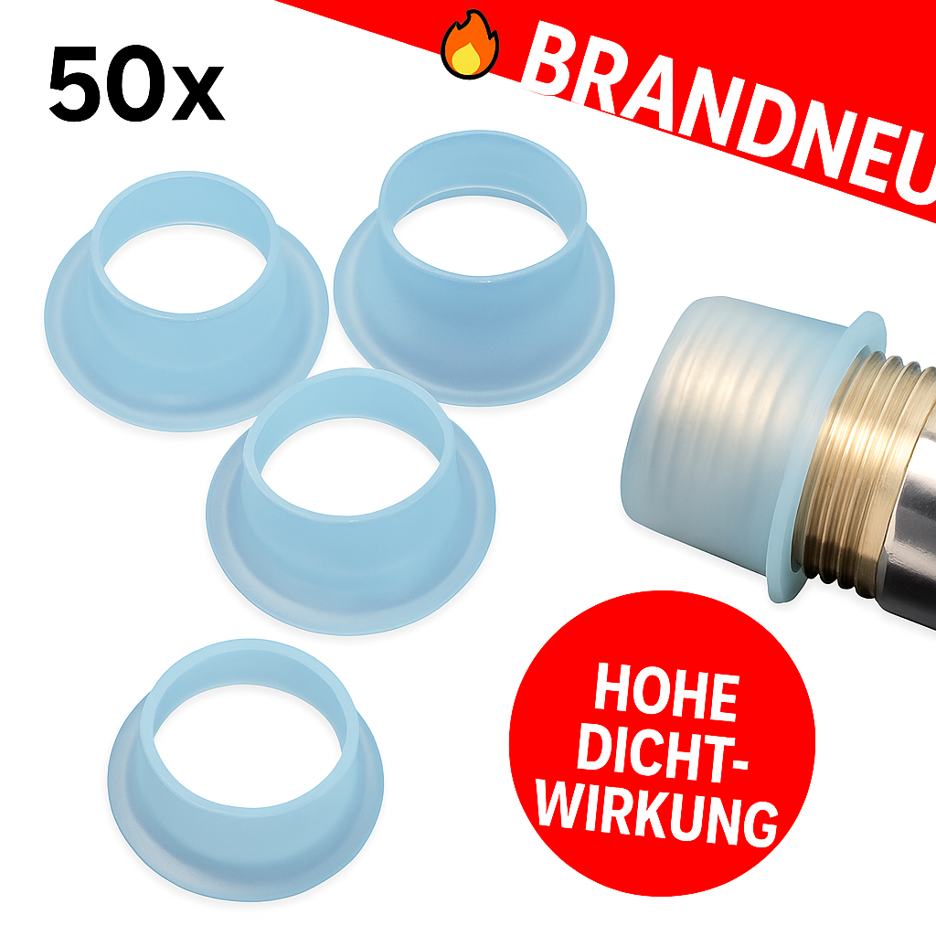 50x Dichtungsringe Silikon Gummi Unterlegscheiben Wasserhahn Schlauch Ventil