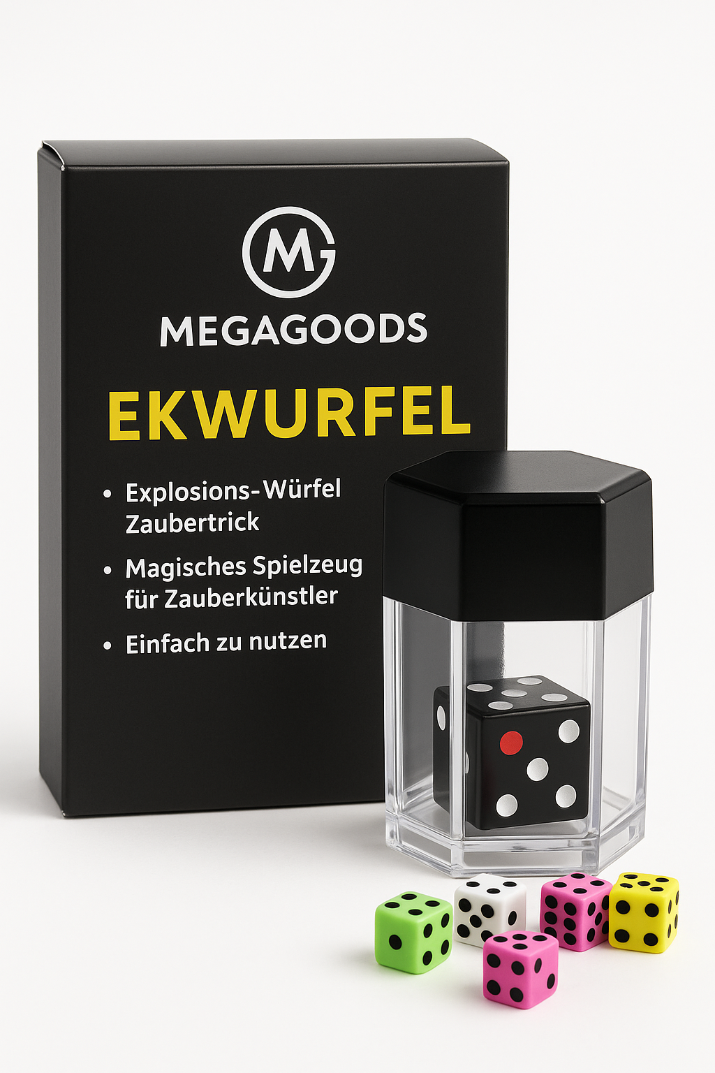 Explosions-Würfel Zaubertrick für Kinder Close-up Gag Requisit DE.