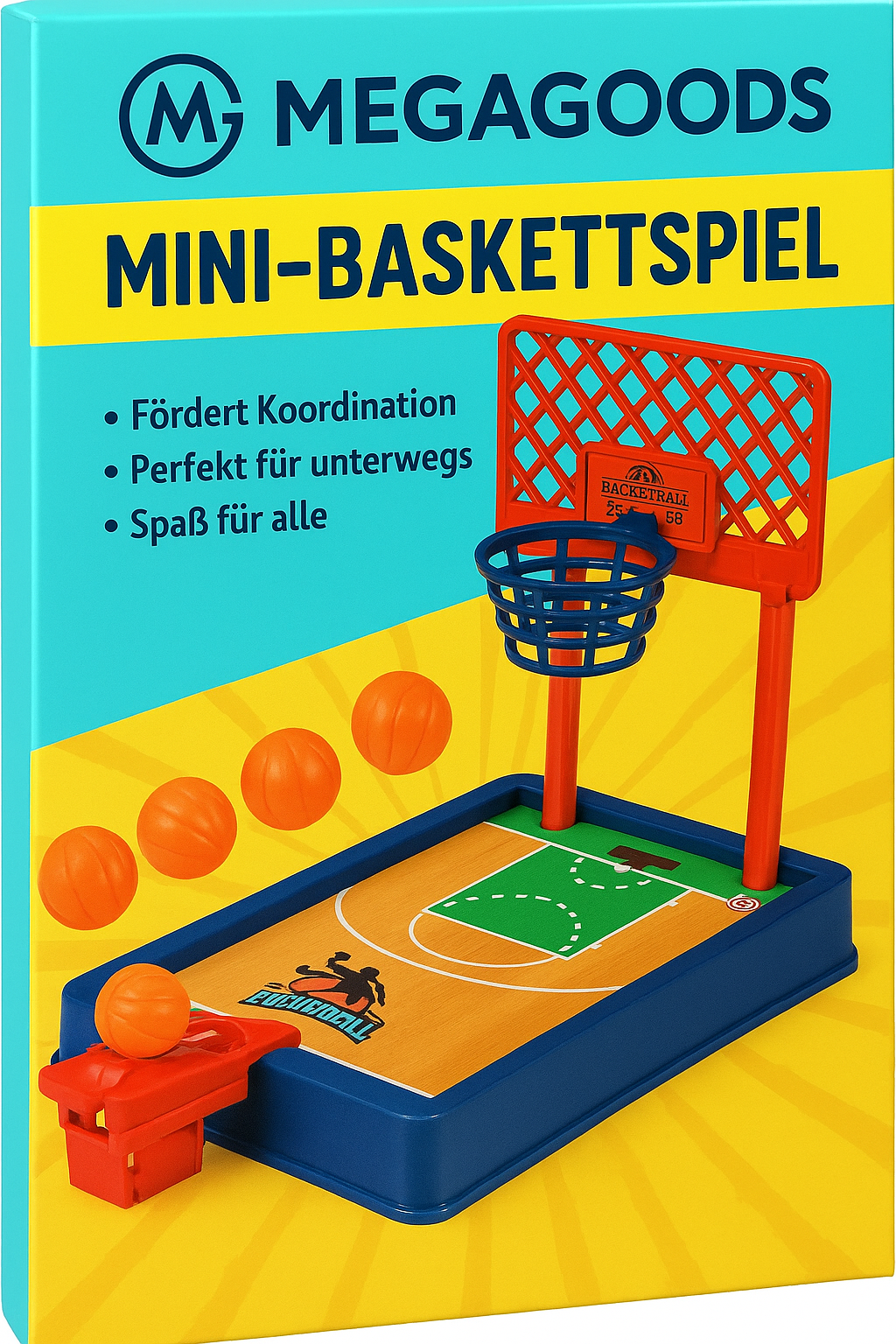 Mini-Basketballspiel Tischgerät tragbar Büro Reise Indoor Spaß DE.