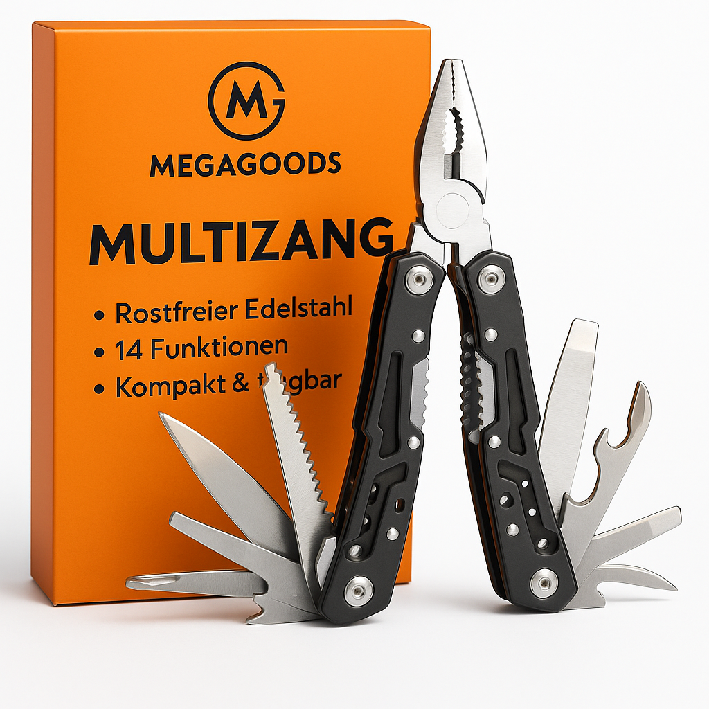 Edelstahl Multitool Zange Klappmesser Outdoor Werkzeug Set DE.