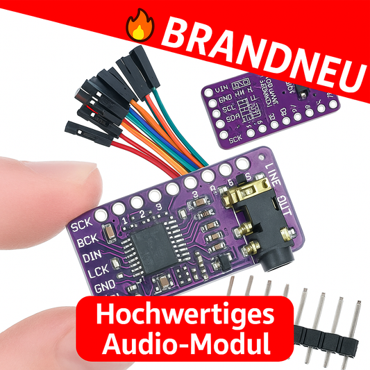 PCM5102A DAC Decoder I2S Audio Modul Board für Raspberry Pi pHAT Format