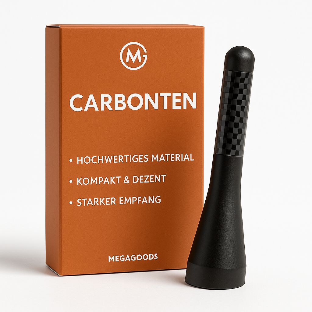 Carbon-Kurzantennen Set Metall Carbon Look Auto Zubehör DE.