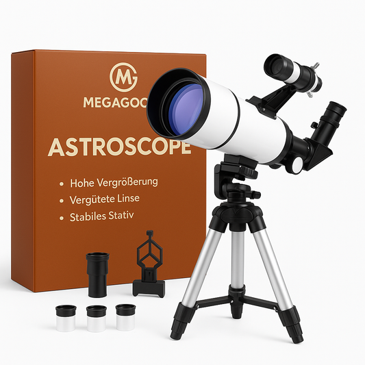HD Astronomisches Teleskop 333X Mond Sterne Vögel Beobachtung DE.