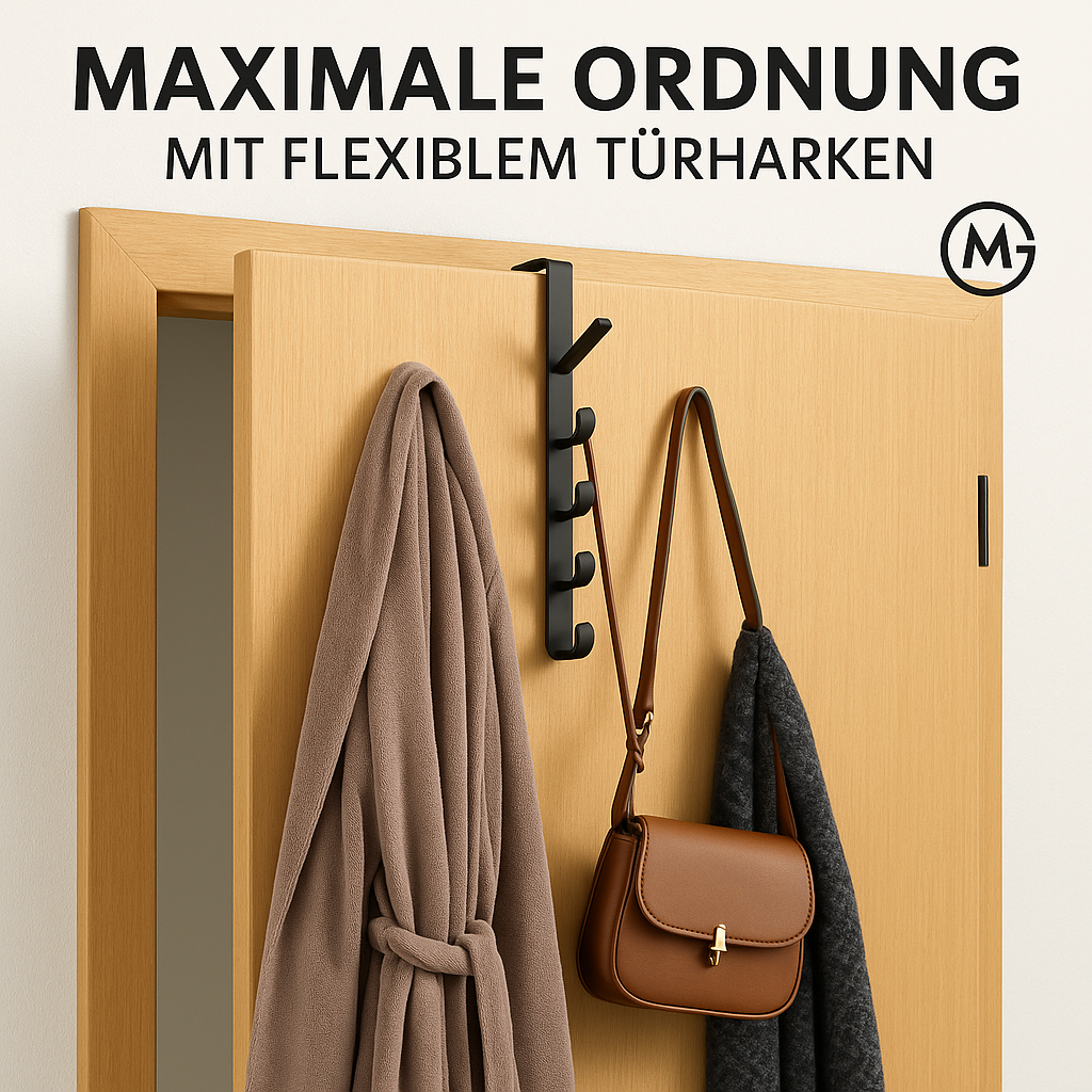 Türhakenleiste Kunststoff 1 Stück Kleiderhaken Tasche Halter DE.