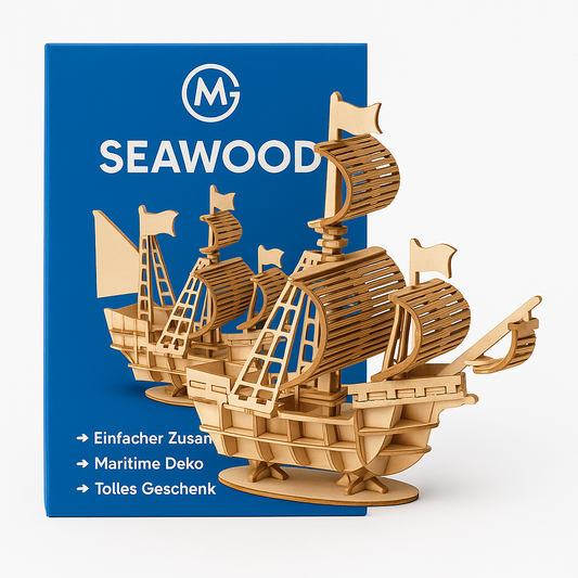 3D Segelboot Holzpuzzle DIY Modell Dekoration Geschenkidee DE.