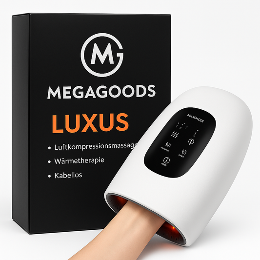 Kabelloses Handmassagegerät mit Luft- und Wärmefunktion DE.