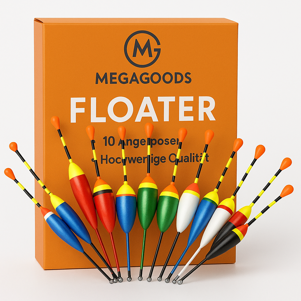 10er-Set Angelposen Mix Größe Farbe Schaumstoff Boje Zubehör DE.