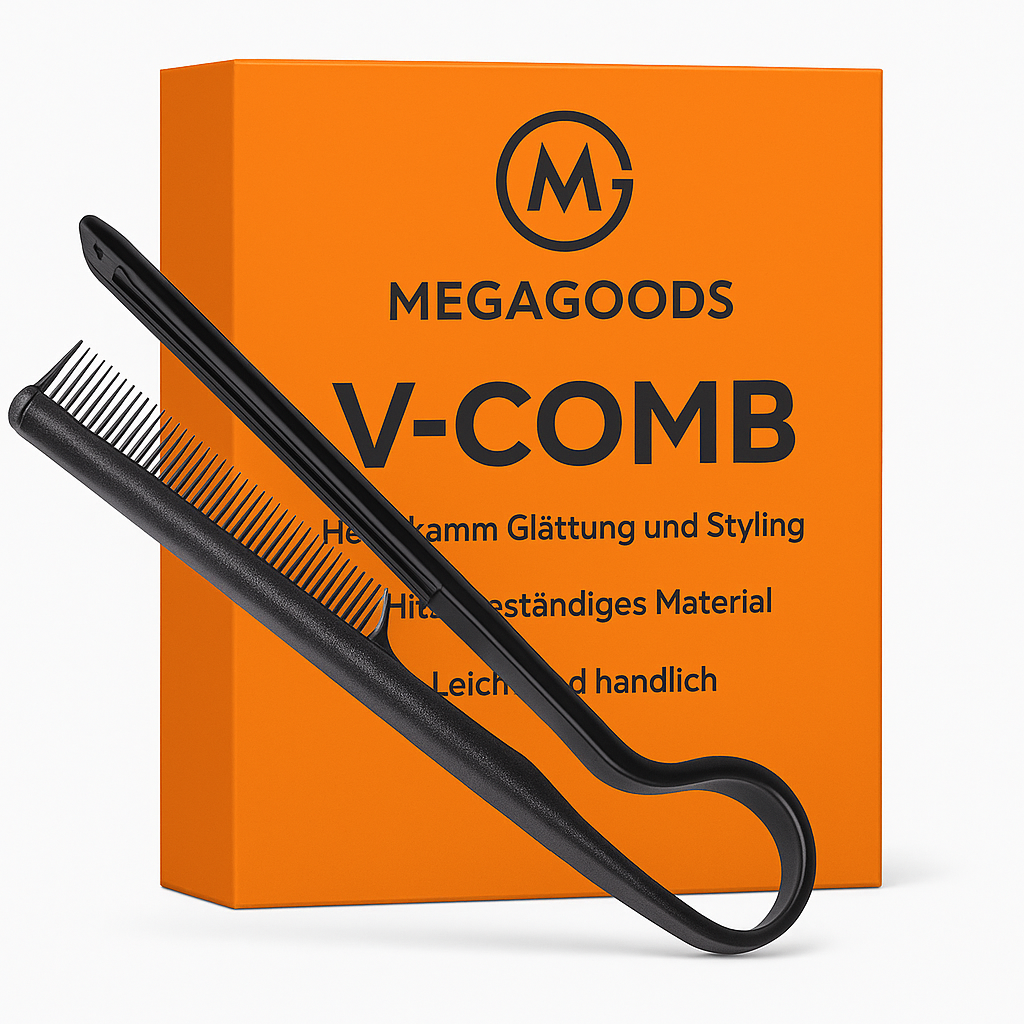 V-Comb Haarkamm Glättung und Styling für Perücken und Haare DE.