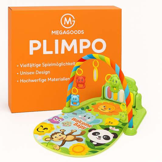 Baby Spieldecke mit Klavier 0-36M Musik Krabbeldecke Spielbogen DE.