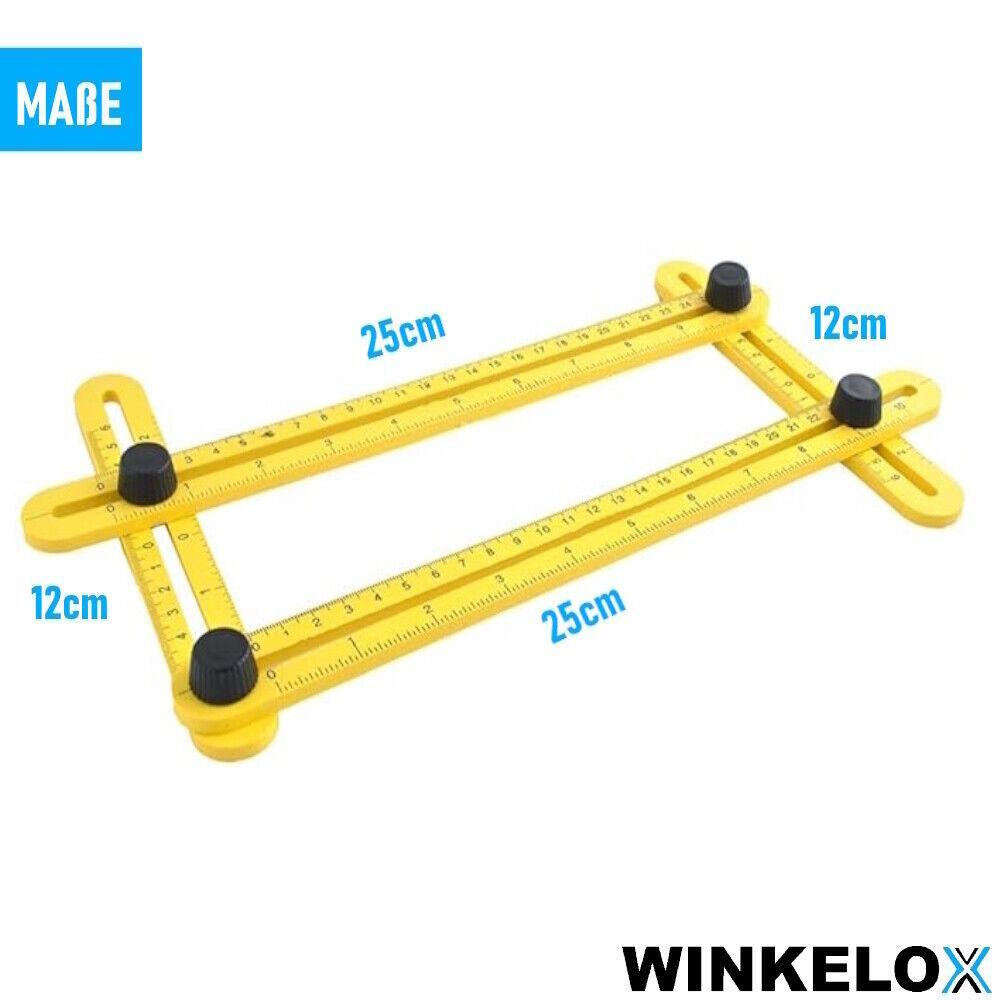 WINKELOX Winkelschablone Winkelmesser Winkelschmiege Winkelmessgerät