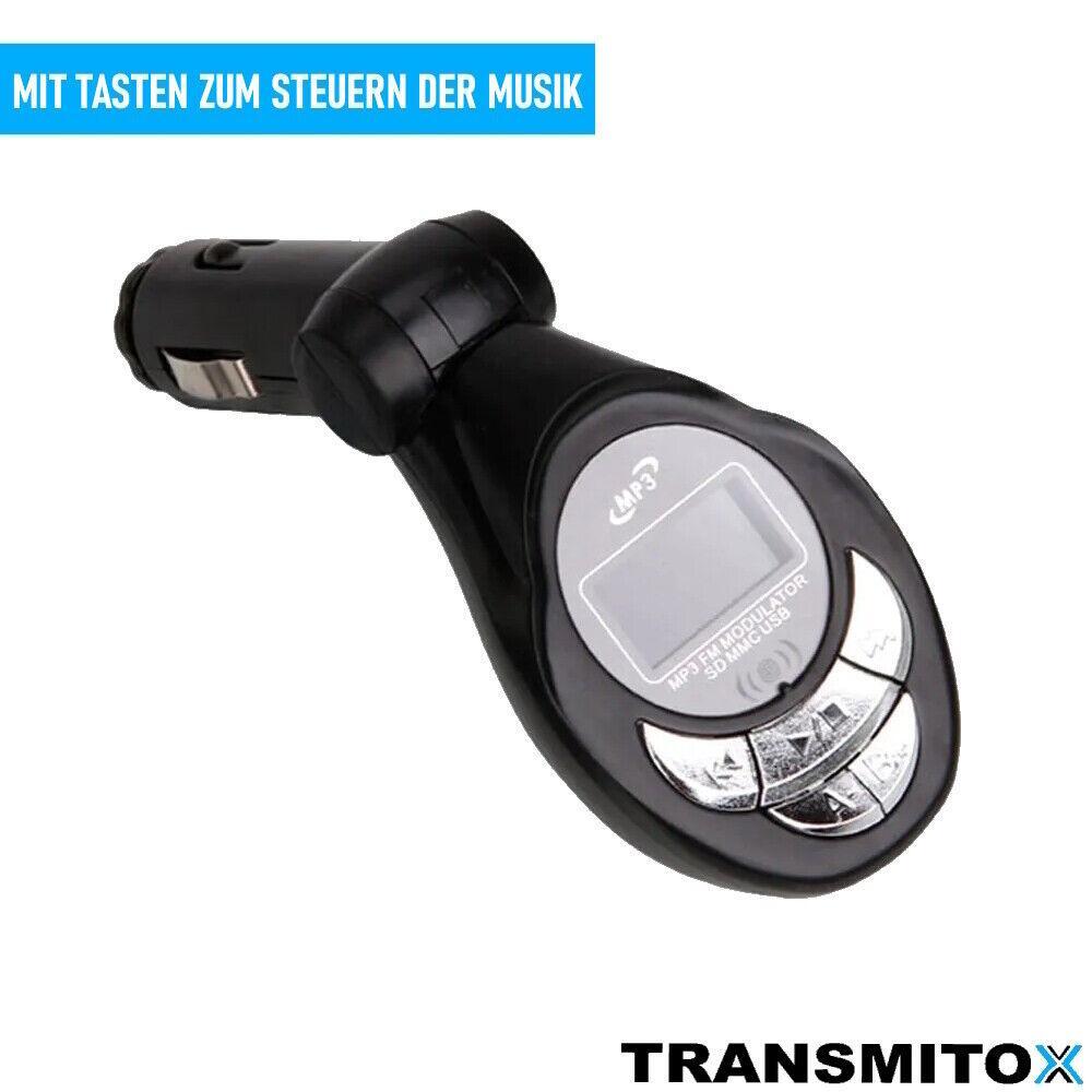 TRANSMITOX FM Transmitter Bluetooth USB SD Ladegerät für Handy Radio Adapter