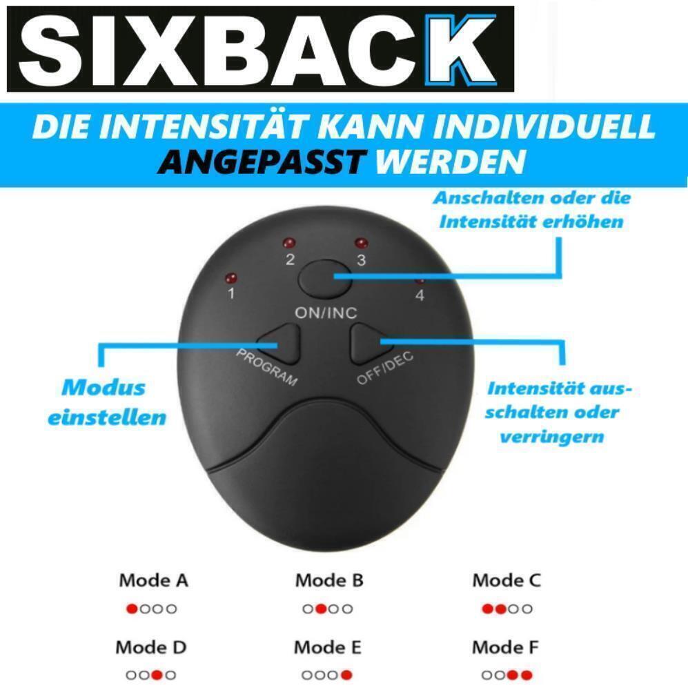 SIXBACK Sixpack EMS Bauchmuskeltrainer Elektro Trainingsgerät Stimulator Trainer