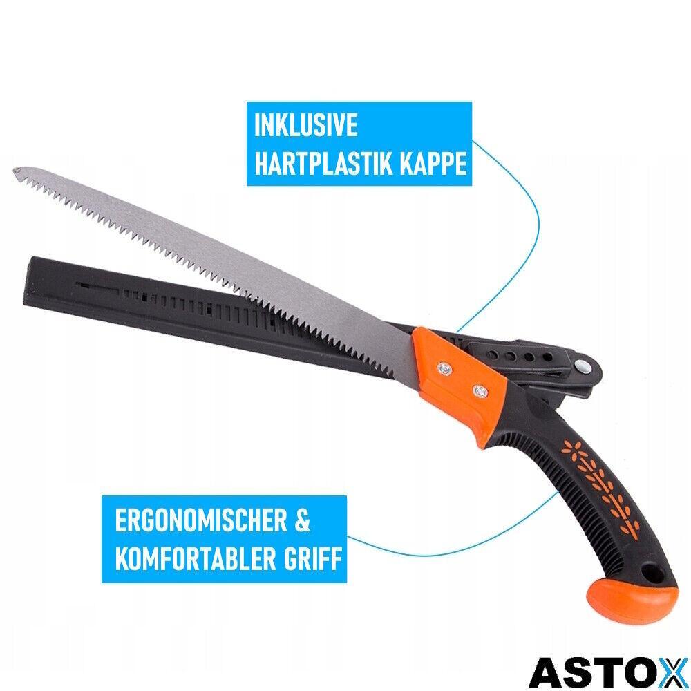 ASTOX Handsäge Gartensäge Campingsäge Astsäge Holzsäge Baumsäge Japan Zugzahn