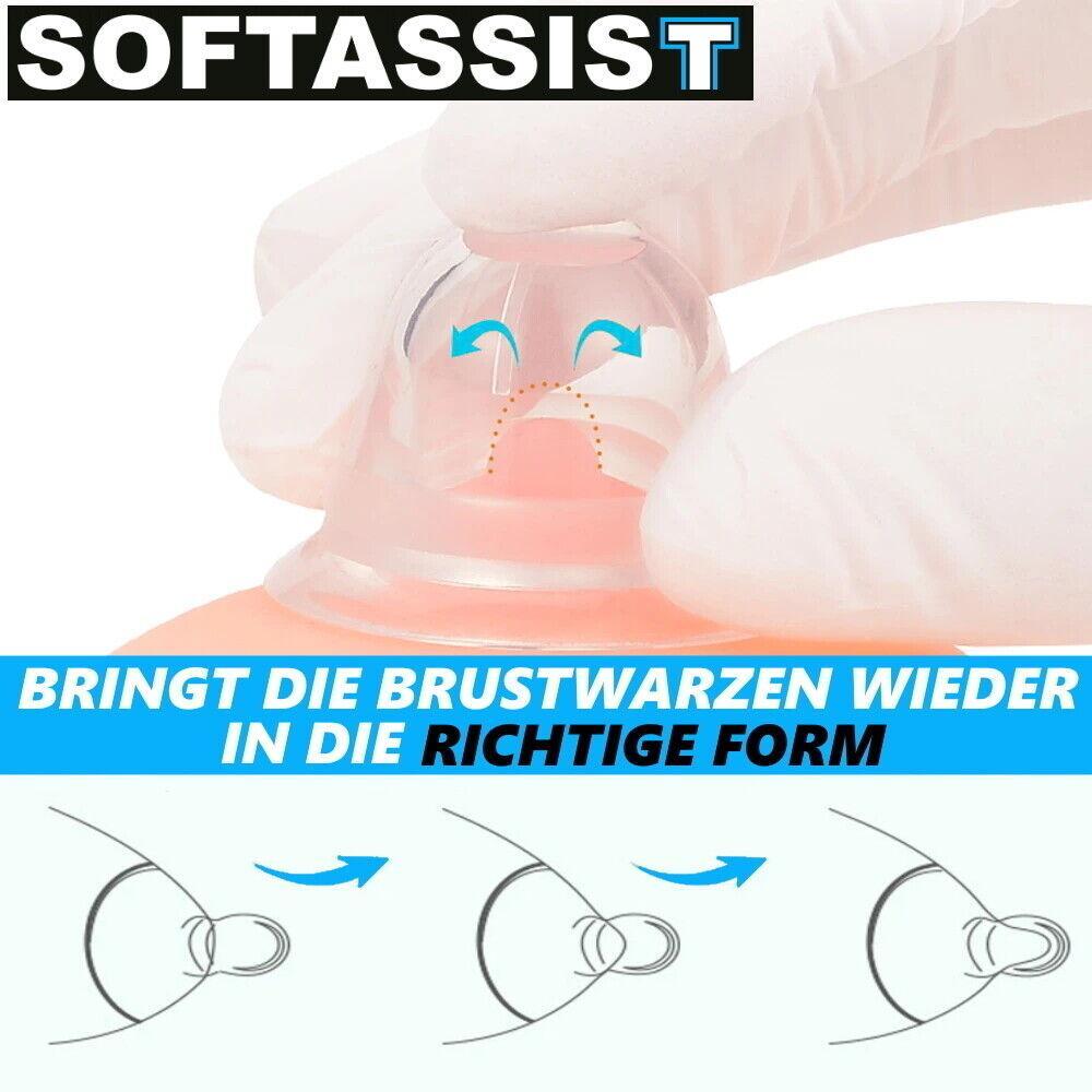 SOFTASSIST Premium Brustwarzenformer Stillhelfer Stillhilfe Schlupfwarzen 2erSet