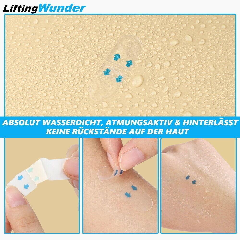 LIFTINGWUNDER Face Lifting Tapes Unsichtbare Face-Lifting Gesichtsaufkleber 60St