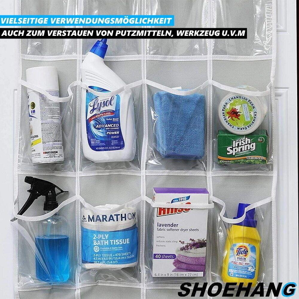 SHOEHANG Aufbewahrung Hängeregal Organizer Schuh Halter Regal Tür 24 Fächer