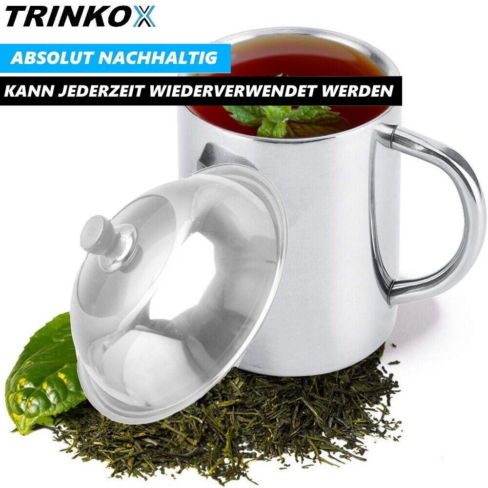 TRINKOX Edelstahl Camping Becher Trinkbecher Kaffee Tasse Mini Outdoor Kochtopf