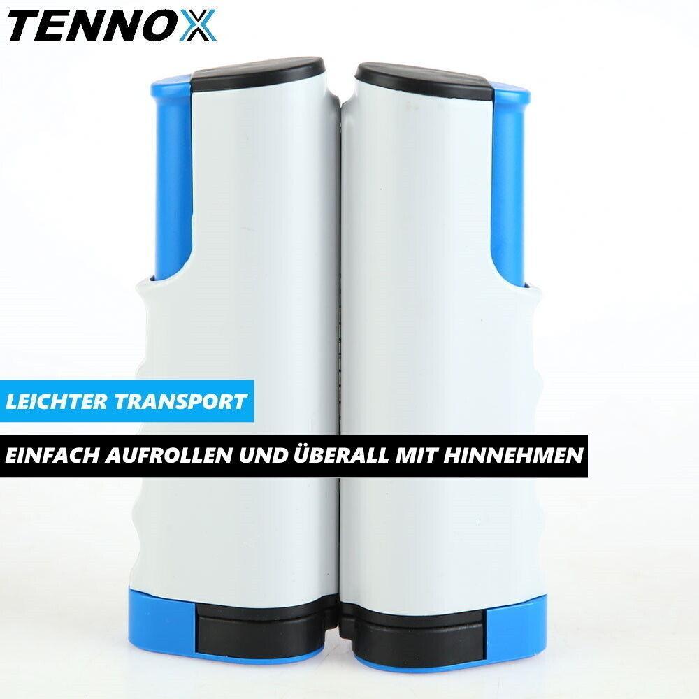 TENNOX Tischtennisnetz ausziehbar Ping Pong Netzgarnitur für jeden Tisch Outdoor