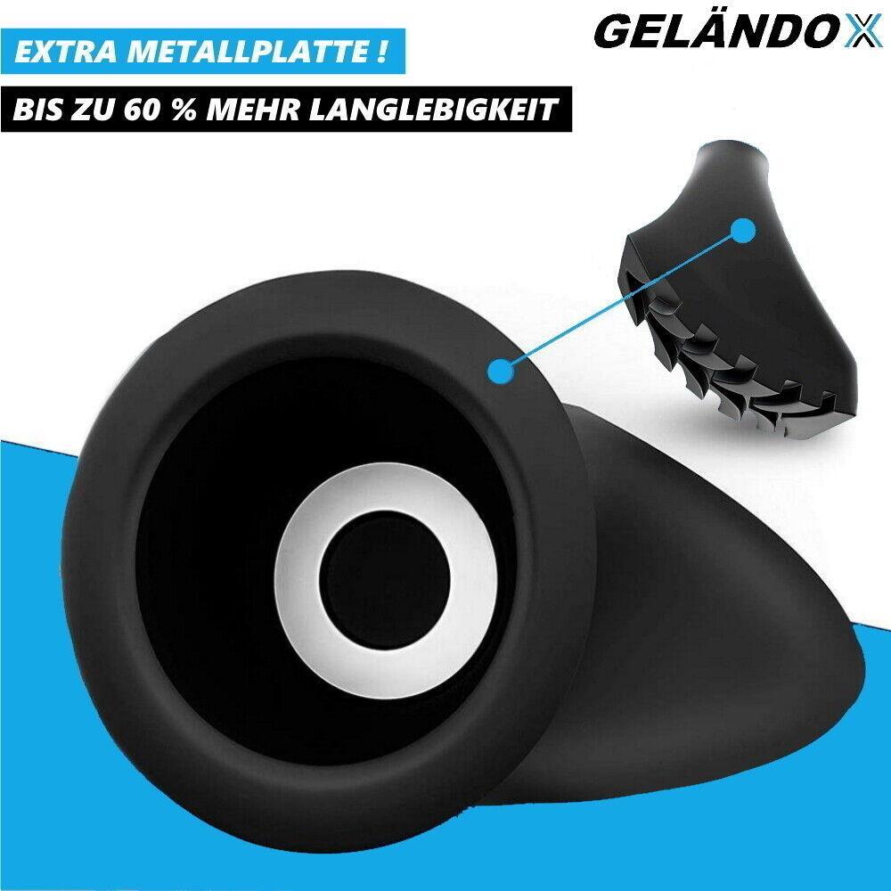 GELÄNDOX Wanderstöcke Aufsätze [14Stk] Nordic Walking Gummipuffer Trekking